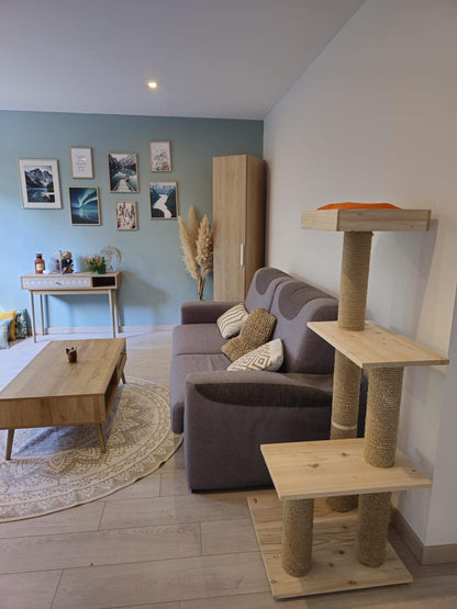 arbre à chat design en bois