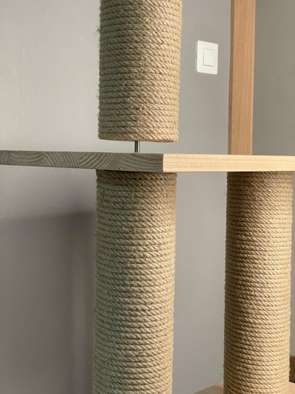 recharge solide pour arbre à chat ou griffoir, corde en chanvre